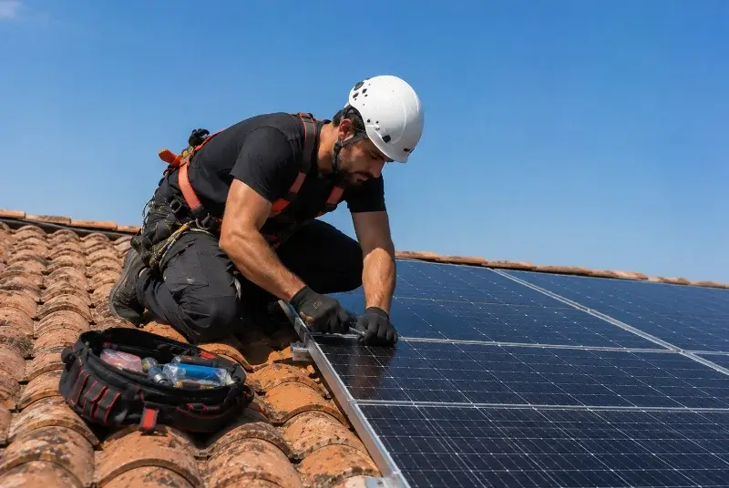 Maintenance et monitoring de panneaux solaires à Cescau